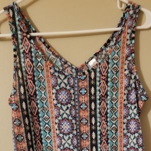 Crazy pattern tank top